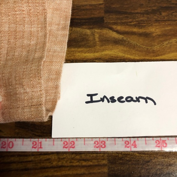 pureJill Linen Pull On Elastic Waist Wide Leg Pants Size LP Tan Vacation Resort - Picture 9 of 12